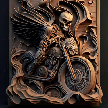 3D model st ghost rider (STL)